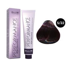 Краска для волос Ollin Professional Ollin Performance 5/22 Светлый Шатен Фиолетовый 60 мл