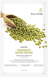 Маска для лица Allione Radiance Mung Beans, тканевая