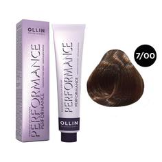 Краска для волос Ollin Professional Performance 7/00 Русый глубокий 60 мл