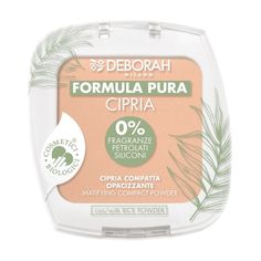 Пудра для лица Deborah milano матирующая FORMULA PURA MATIFYING COMPACT POWDER, тон 03