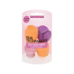 Спонжи для макияжа REAL TECHNIQUES 6 miracle sponges 6 шт