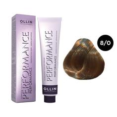 Краска для волос Ollin Professional Performance 8/0 Светло-русый 60 мл