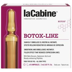 Концентрированная сыворотка с эффектом ботокса LA CABINE BOTOX LIKE AMPOULES 10*2 мл