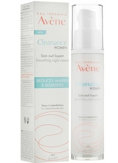 Крем Avene Cleanance Women Smoothing Night Cream, Разглаживающий ночной, 30 мл