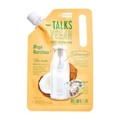 Маска для лица MISSHA Talks Vegan Squeeze Mega Nutritious, 10 г
