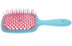 Щетка для волос Janeke Superbrush малая бирюзовый фуксия