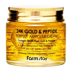 Крем для лица FarmStay 24K Gold & Peptide Perfect Ampoule Cream 80 мл
