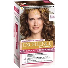Крем-краска для волос LOreal Paris Excellence, 600 темно-русый, 176 мл
