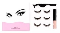 Набор магнитных накладных ресниц Magnetic Lashes с магнитной подводкой и пинцетом