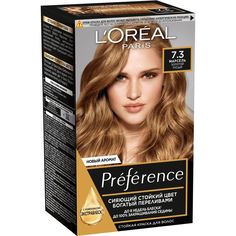 Краска для волос LOreal Paris Preference Марсель, золотой русый, №7.3, 243 мл