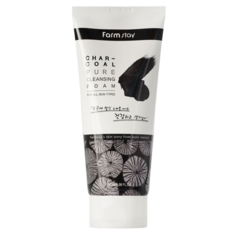 Очищающая пенка для умывания с древесным углем FarmStay Charcoal Pure Cleansing Foam