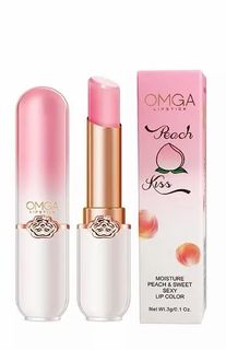 Увлажняющий персиковый бальзам для губ Omga Peach Kiss,3 г.