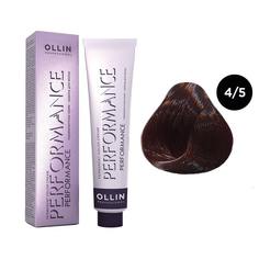 Краска для волос Ollin Professional Ollin Performance 4/5 Шатен Махагоновый 60 мл