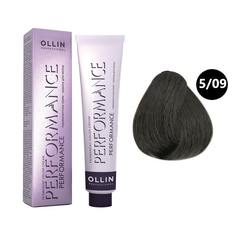 Краска для волос Ollin Professional 5/09 светлый шатен прозрачно-зеленый, 60 мл