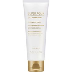 Пенка для умывания Missha Super Aqua Cell Renew Snail Cleansing Foam