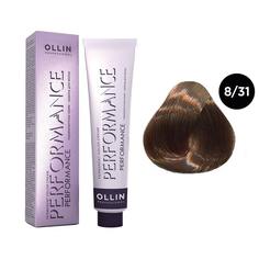 Краска для волос Ollin Professional 8/31 светло-русый золотисто-пепельный, 60 мл