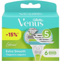 Сменные кассеты для бритвы Gillette Venus Embrace, 6 шт