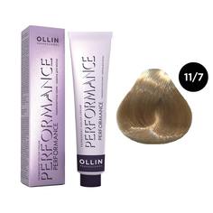 Краска для волос Ollin Professional 11/7 специальный блондин коричневый, 60 мл