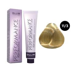 Краска для волос Ollin Professional Performance 11/3 Специальный блондин золотистый 60 мл