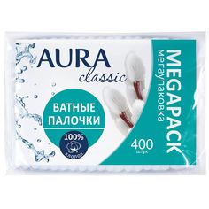 Ватные палочки Aura Classic 400 шт