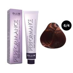 Краска для волос Ollin Professional Ollin Performance 6/4 Темно-русый Медный 60 мл
