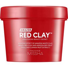Маска для лица очищающая MISSHA Amazon Red Clay с амазонской глиной, 110 мл