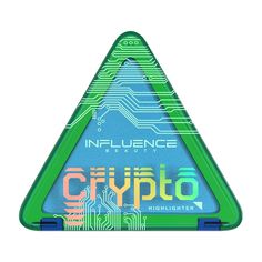 Хайлайтер Influence Beauty "CRYPTO" с сияющими розовыми частицами