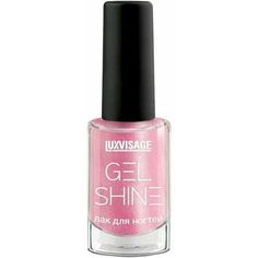 Лак для ногтей Luxvisage Gel Shine тон 107 Розовый с серебристым шиммером 9г
