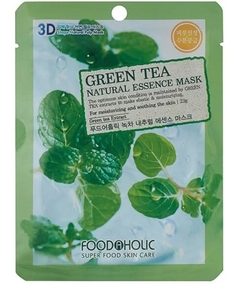 Маска для лица FoodaHolic Green Tea Natural Essence 3D Mask 23 г