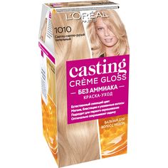 Краска-уход для волос LOreal Paris Casting Creme Gloss светло-пепельный, №1010, 239 мл