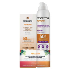 Набор SESDERMA SPF50 Средство солнцезащитное для лица СЗФ50, 50 мл + Спрей СЗФ