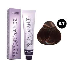 Краска для волос Ollin Professional Ollin Performance 5/3 Светлый Шатен Золотистый 60 мл