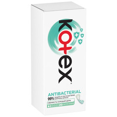 Прокладки супертонкие ежедневные Kotex Antibacterial 20 шт.