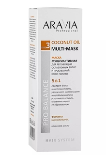 Маска мультиактивная 5 в 1 Aravia Professional Coconut Oil Multi-Mask 200 мл