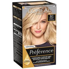 Краска для волос LOreal Paris Preference, 9.1 викинг, светло-русый, пепельный, 174 мл