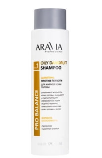 Шампунь против перхоти Aravia Professional Oily Dandruff Shampoo 400 мл