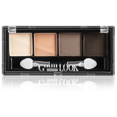 Тени для век Luxvisage Glam Look матовые, 4 оттенка, кофейный, тон 02