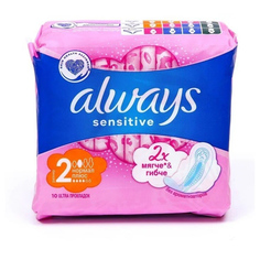 Прокладки always Ultra Sensitive Normal Plus Single 10шт
