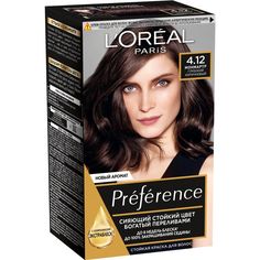 Краска для волос LOreal Paris Preference, 4.12 монмартр, глубокий коричневый, 174 мл