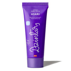 Зубная паста Dzintars Asari черная смородина и ментол с фтором 75 мл