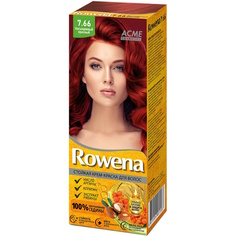 Крем-краска для волос Rowena стойкая тон 7.66 насыщенный красный Acme Cosmetics