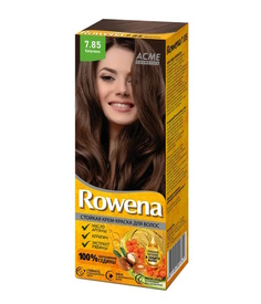 Крем-краска для волос Rowena стойкая тон 7.85 капучино Acme Cosmetics