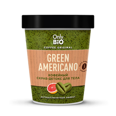Скраб-детокс для тела Only Bio Coffee Original Green Americano кофейный, 230 мл