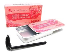 Фиксирующее мыло воск для укладки бровей с экстрактом розы Kiss Beauty 3D Styling Soap 10г
