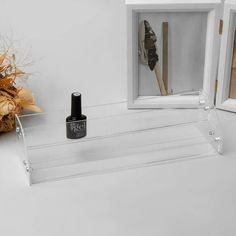 Подставка под лаки Queen Fair 2 этажа, 31 х 9 х 7,5 см, оргстекло 2 мм