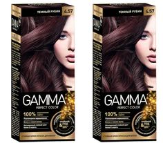 Крем-краска Свобода Gamma Perfect Color 4.57 Темный рубин 2 шт