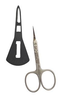Маникюрные ножницы для левши Zinger 1303-1 SH-Salon с пластик футляром и ручной заточкой