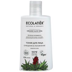 Тоник для лица Ecolatier Green "Очищение и увлажнение. Organic Aloe Vera", 250 мл