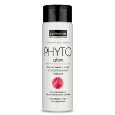 Кондиционер LORVENN HAIR PROFESSIONALS PHYTO GLAM для коричневых и красных оттенков, 300мл