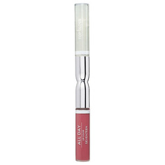 Жидкая стойкая помада-блеск Seventeen - All day lip color & top gloss, 74 розовый нюд